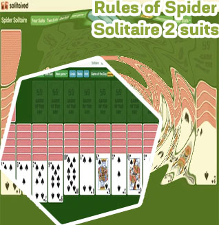 2 suit spider solitaire online